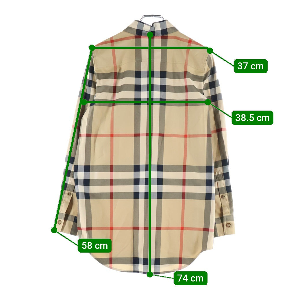 BURBERRY(バーバリー) BEG 長袖チェックシャツ ブラウン 8071338 レディース