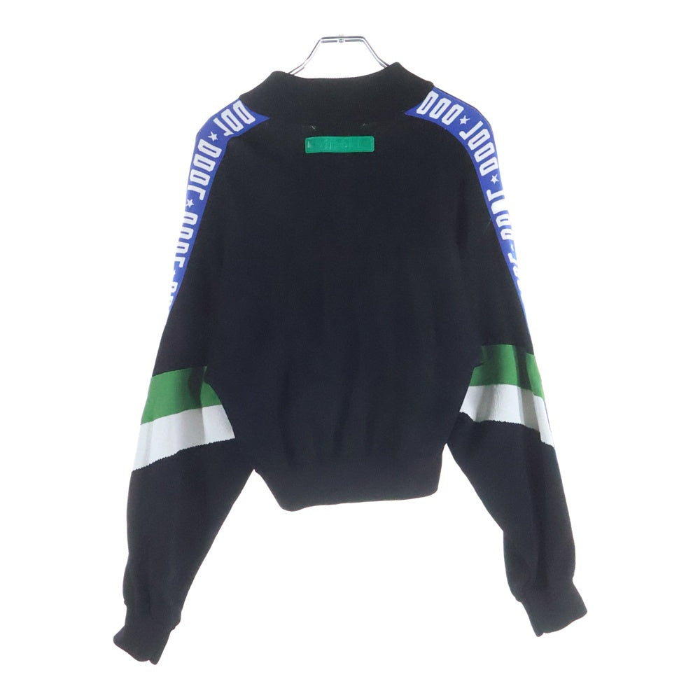 DIESEL(ディーゼル) シースルーニット ブルゾン ジップアップ レディース ブラック 00E8M200034