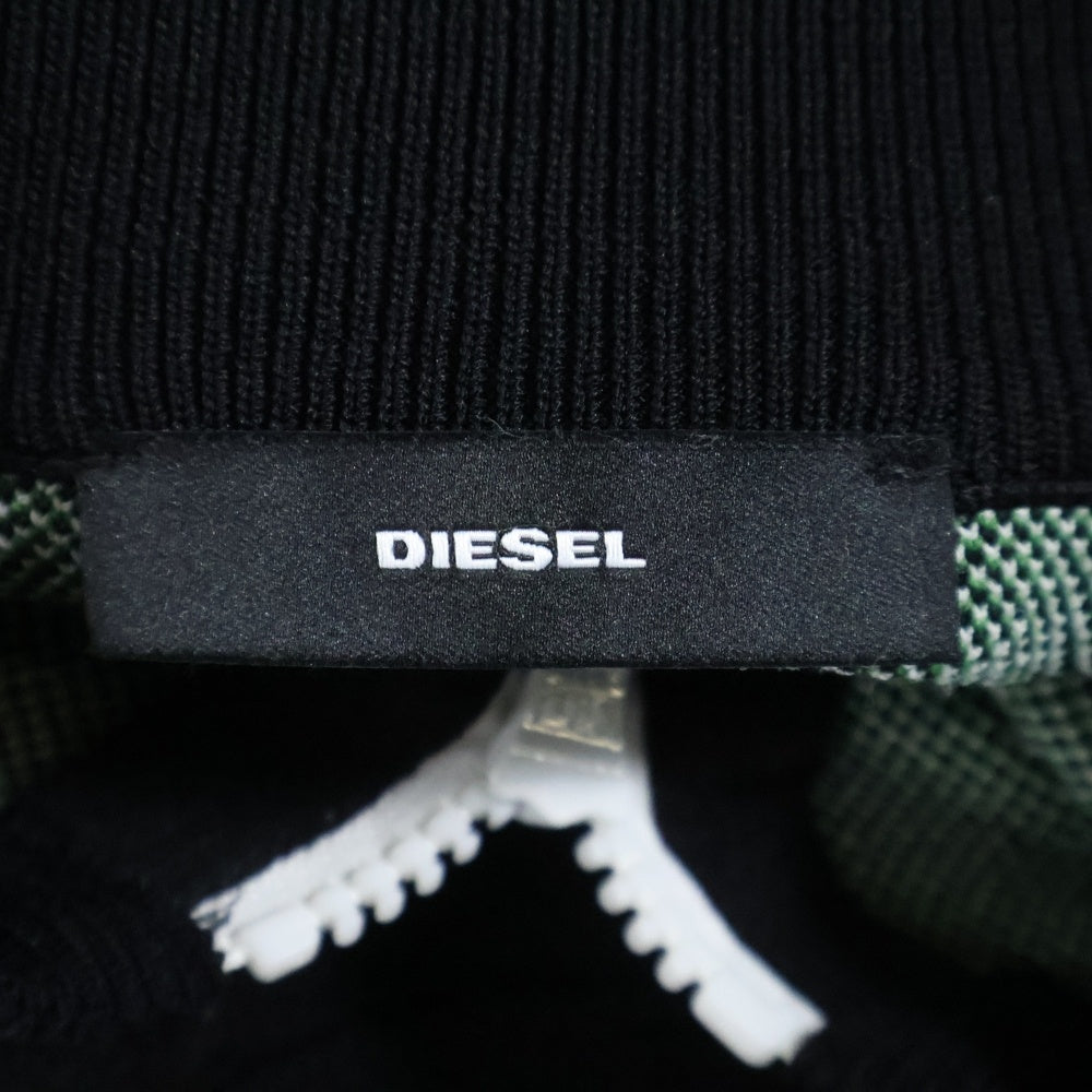 DIESEL(ディーゼル) シースルーニット ブルゾン ジップアップ レディース ブラック 00E8M200034