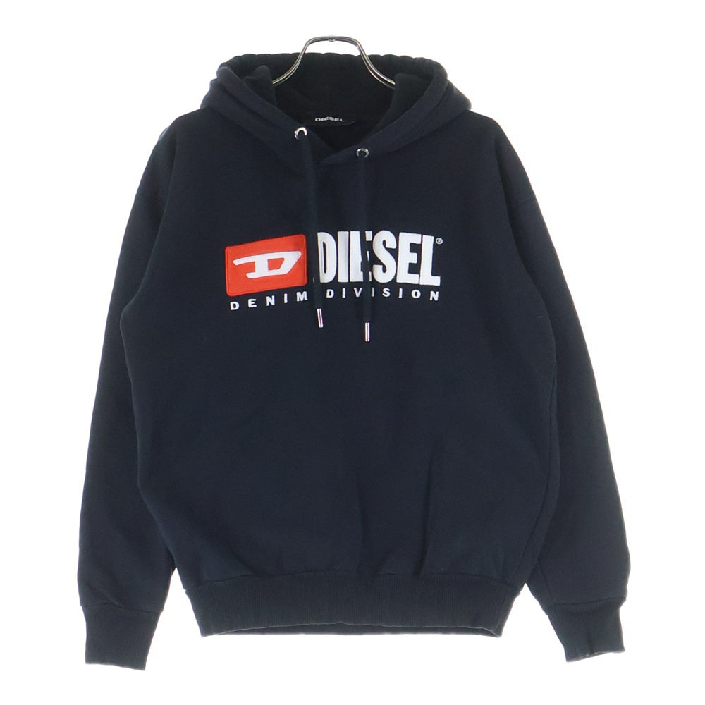 DIESEL(ディーゼル) Logo Hooded Sweatshirt ブランドロゴ フーデッドスウェットシャツ ブラック A03757 0BAWT