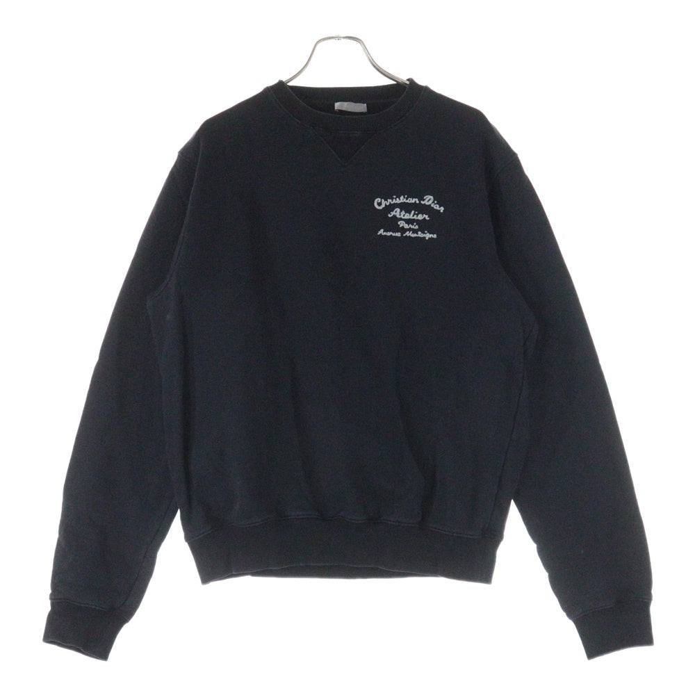 DIOR(ディオール) アトリエ刺繍スウェット クルーネックスウェット 293J699A0531ブラック