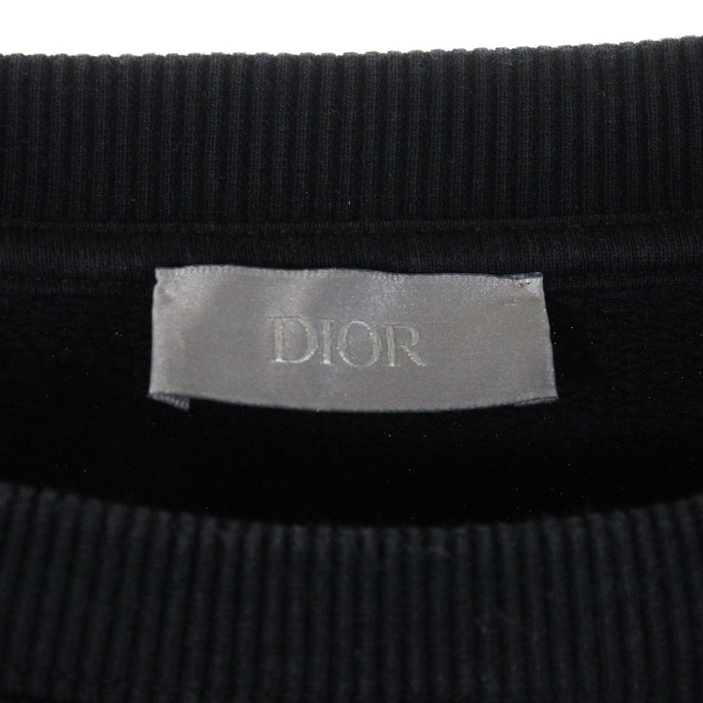 DIOR(ディオール) アトリエ刺繍スウェット クルーネックスウェット 293J699A0531ブラック