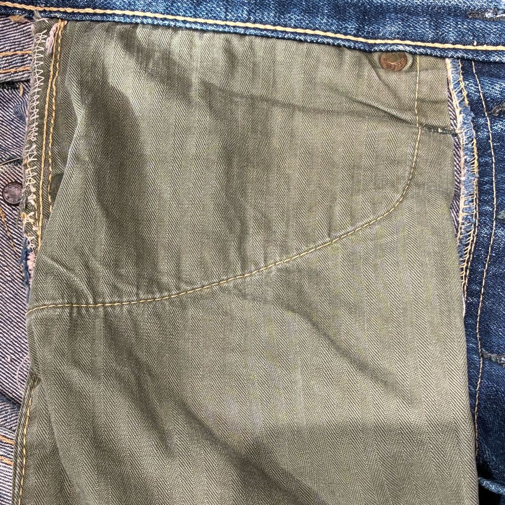 Levi's(リーバイス) 40s VINTAGE S501XX 大戦モデル後期型 グリーンポケット 革パッチ デニムパンツ インディゴ