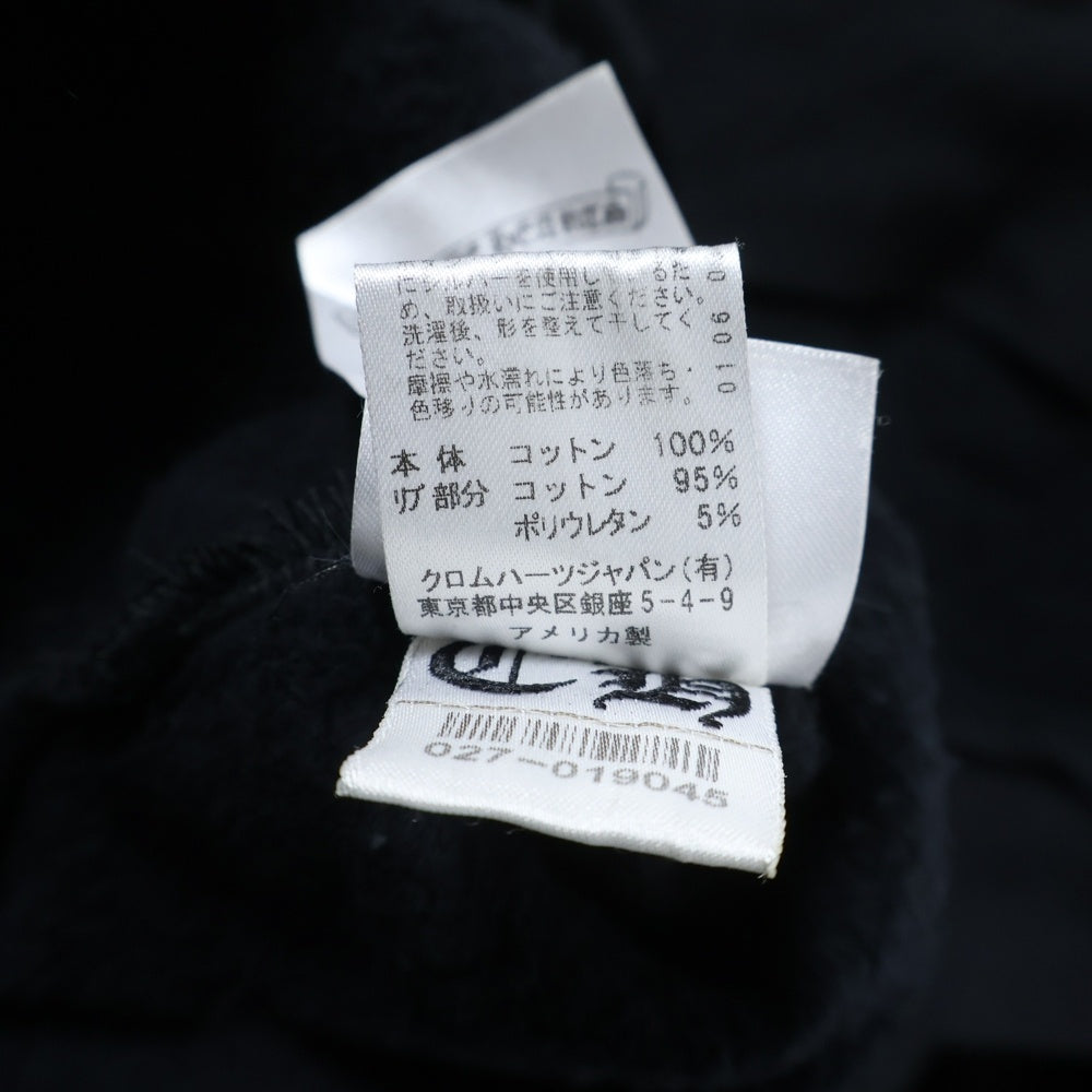 CHROME HEARTS(クロムハーツ) SWTSHRT PLVR 袖ロゴ プルオーバーフーディ パーカー ブラック