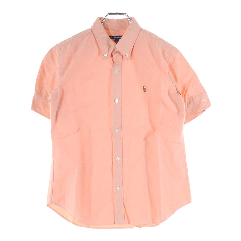 RALPH LAUREN SPORT(ラルフローレン スポーツ) 刺繍 半袖ボタンダウンシャツ オレンジ レディース