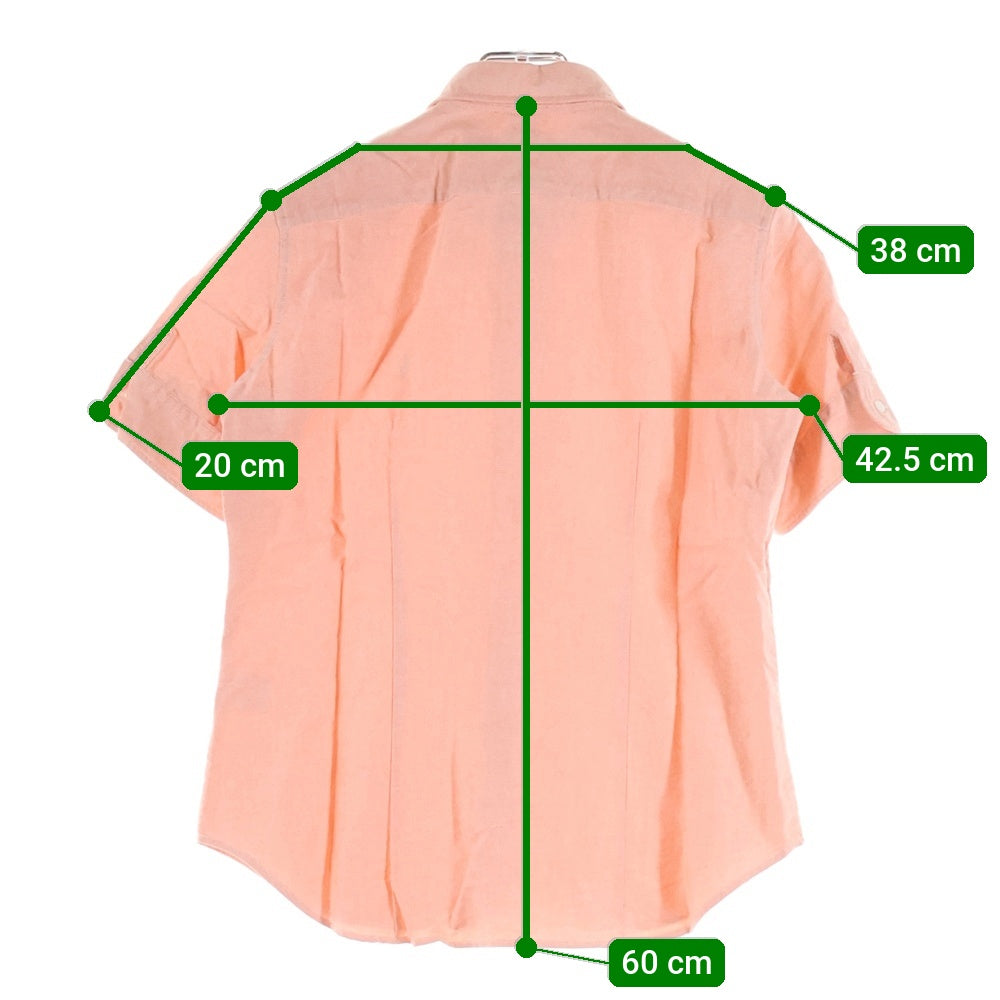 RALPH LAUREN SPORT(ラルフローレン スポーツ) 刺繍 半袖ボタンダウンシャツ オレンジ レディース