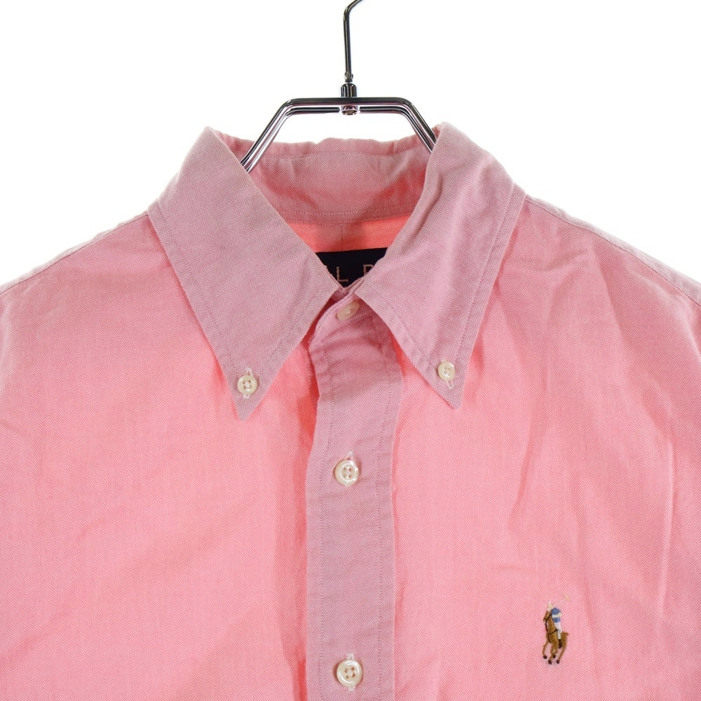 RALPH LAUREN(ラルフローレン) 刺繍 長袖ボタンダウンシャツ ピンク レディース