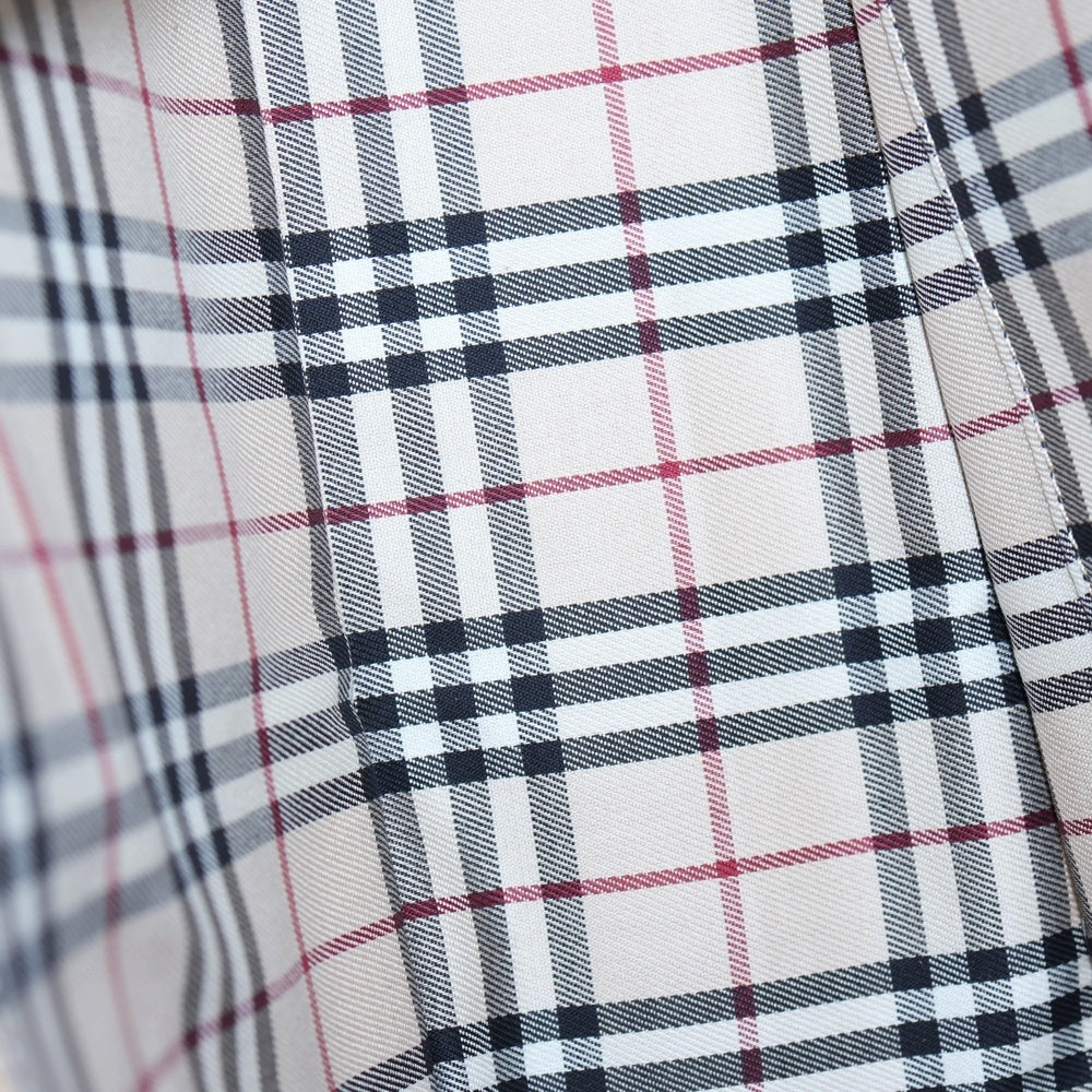 BURBERRY(バーバリー) ロゴ型押し レザー ショルダーバッグ ベージュ レディース