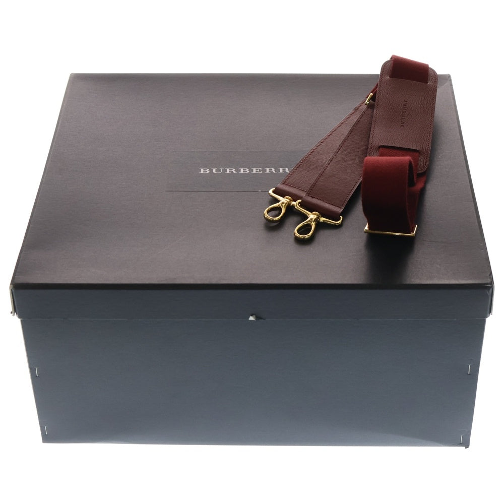 BURBERRY(バーバリー) ノバチェック キャンバス ボストンバッグ ベージュ/レッド レディース