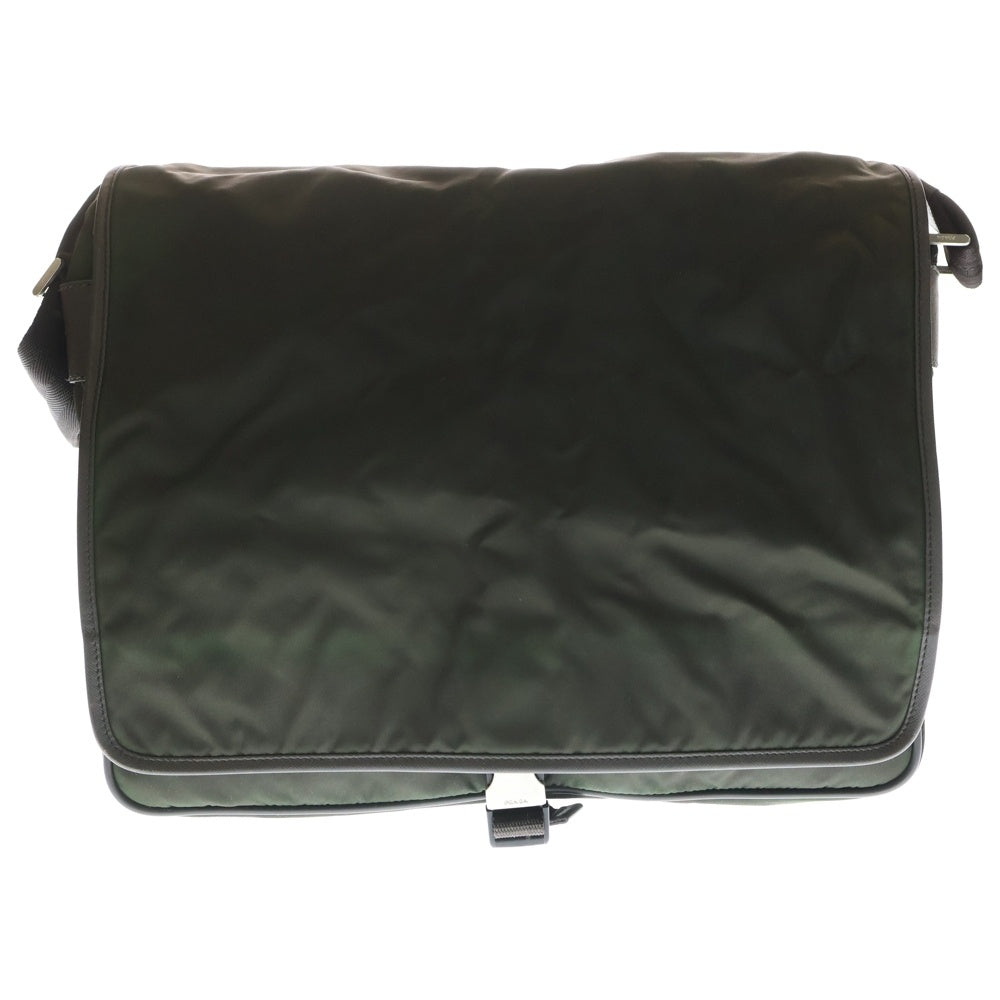 PRADA(プラダ) トライアングルロゴ ナイロン ショルダーバッグ カーキ