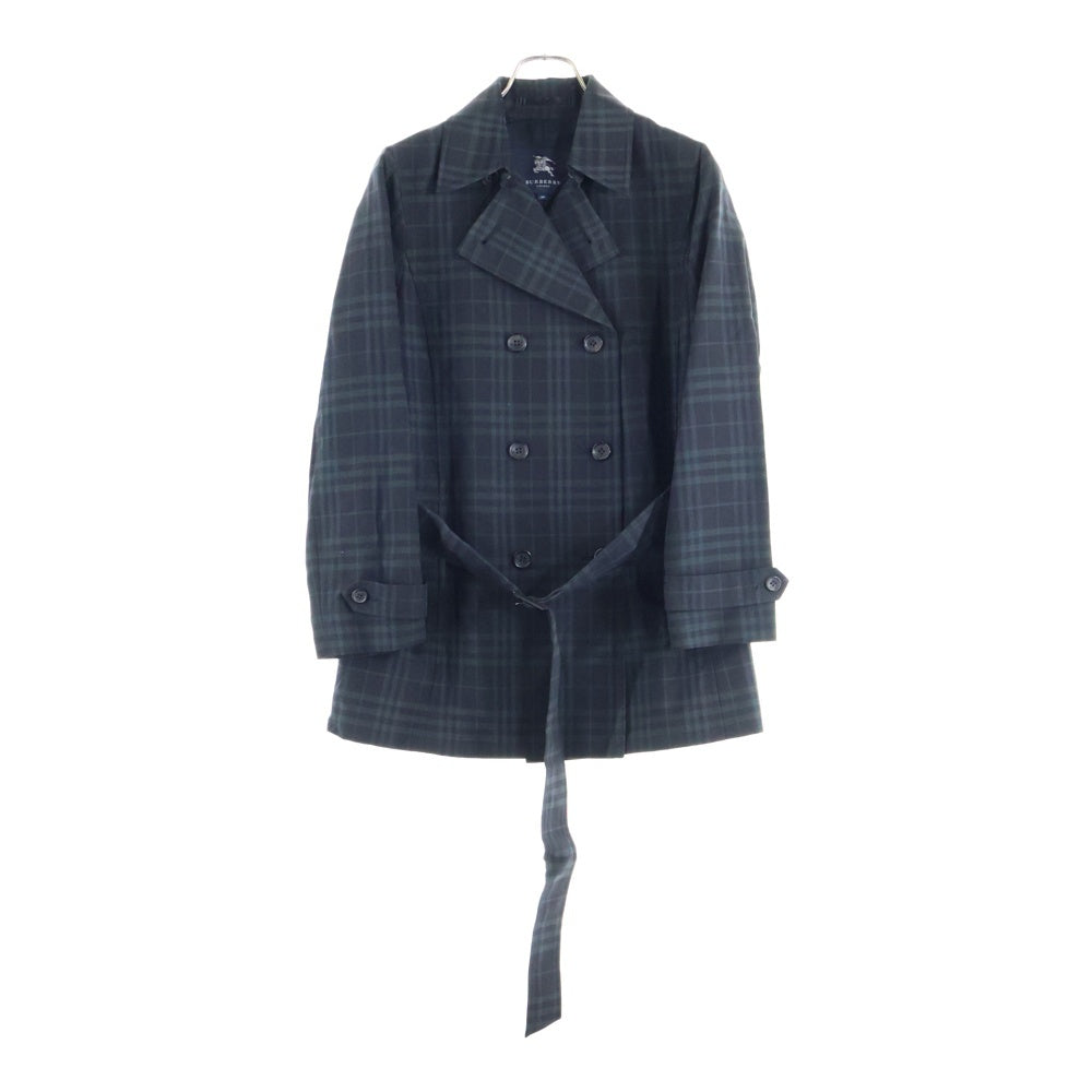 BURBERRY(バーバリー) ノバチェック コットン コート ネイビー レディース FR065-042