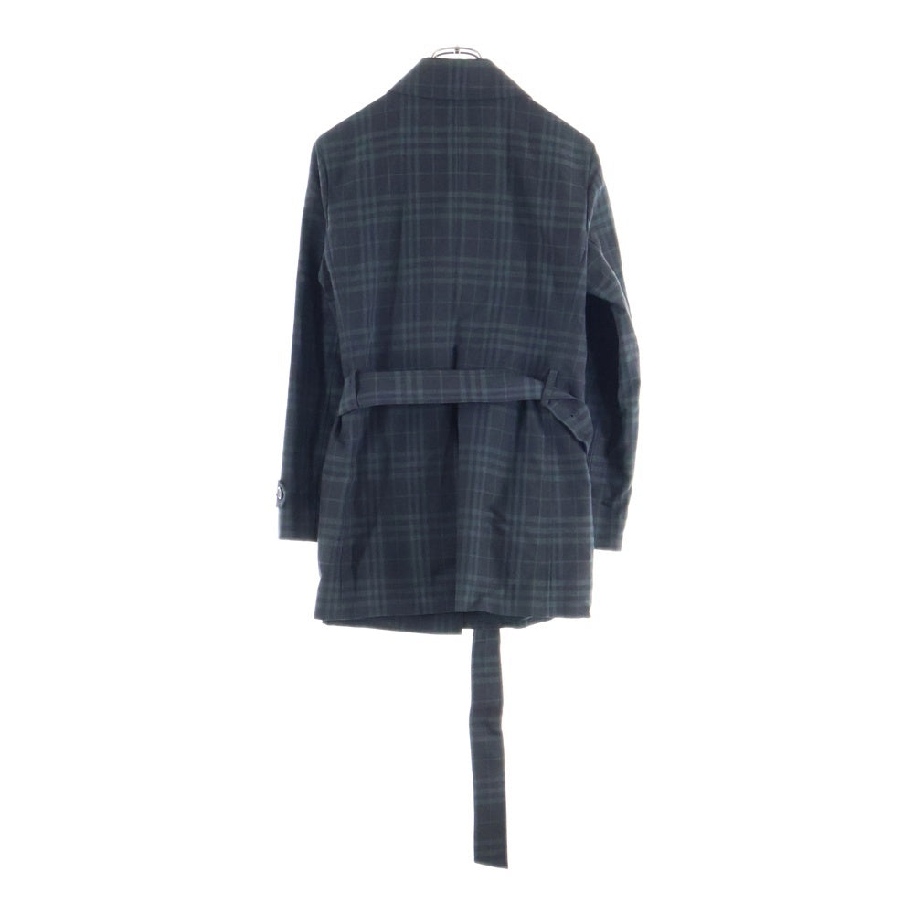 BURBERRY(バーバリー) ノバチェック コットン コート ネイビー レディース FR065-042