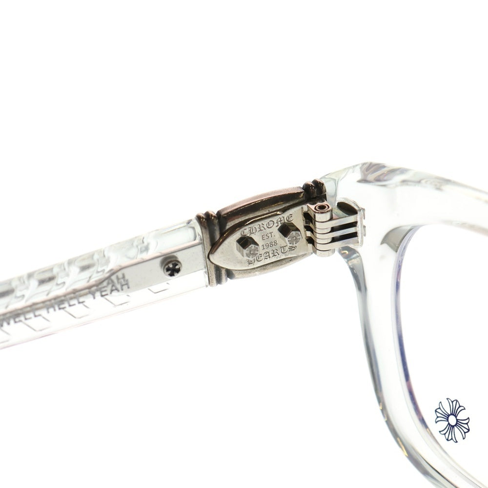 CHROME HEARTS(クロムハーツ) FOTI WELL HELL YEAH フォティ スカル アイウェア 眼鏡 クリア
