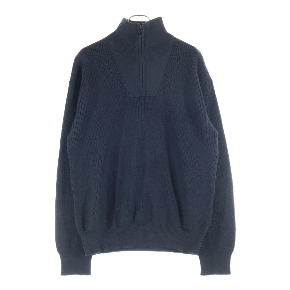 LOUIS VUITTON(ルイヴィトン) 22SS Signature Half-Zip Knit Sweater RM221M ZLL HMN10W シグネチャーウールハーフジップニットセーター ブラック