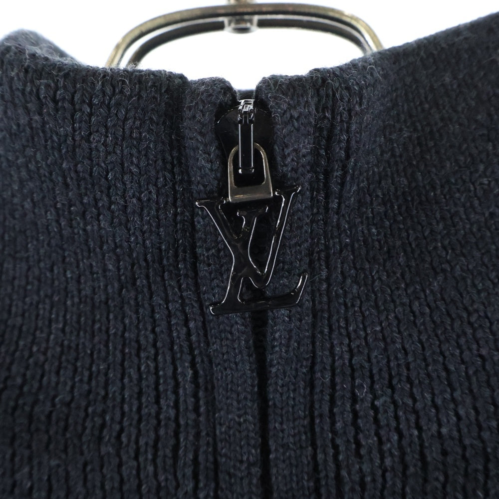 LOUIS VUITTON(ルイヴィトン) 22SS Signature Half-Zip Knit Sweater RM221M ZLL HMN10W シグネチャーウールハーフジップニットセーター ブラック