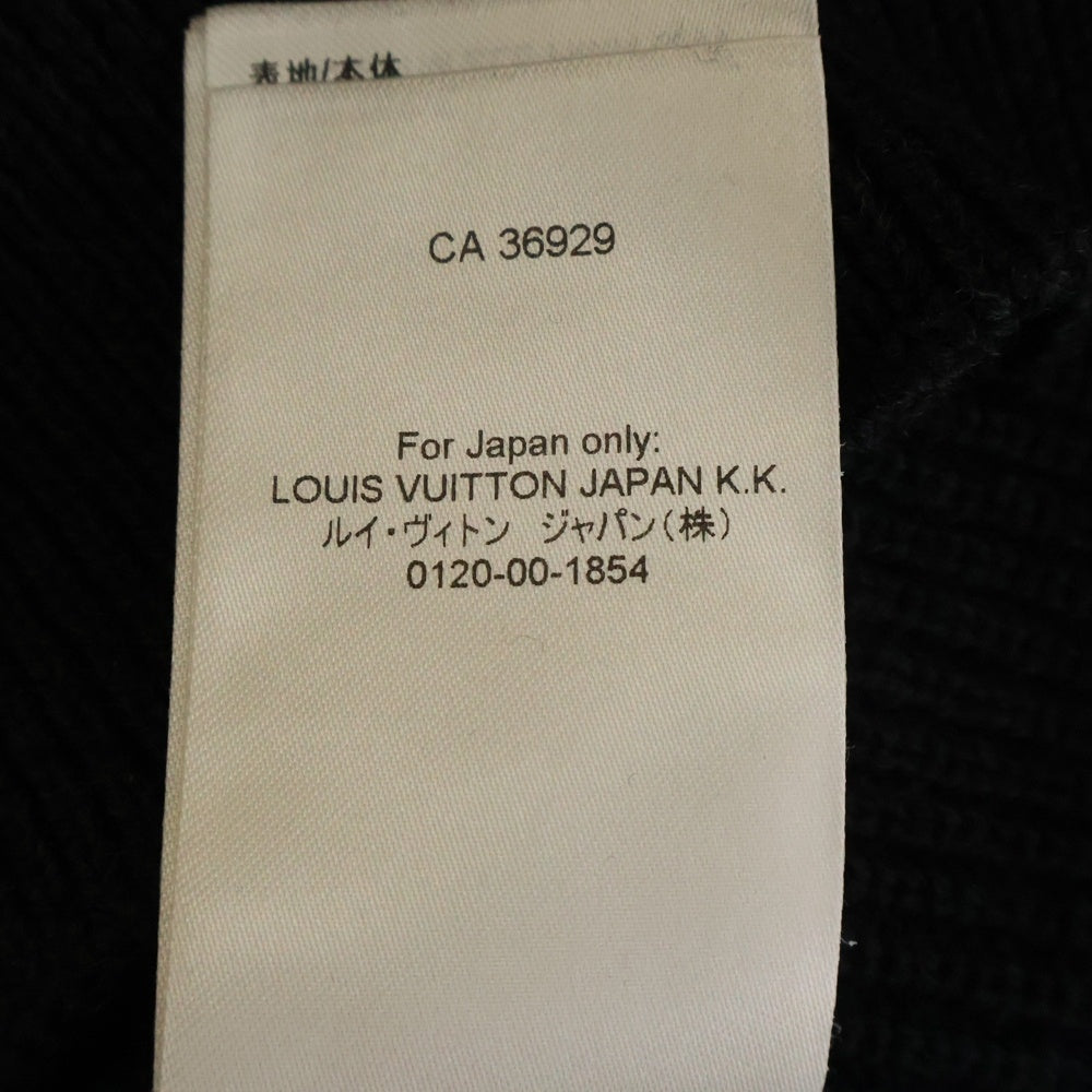 LOUIS VUITTON(ルイヴィトン) 22SS Signature Half-Zip Knit Sweater RM221M ZLL HMN10W シグネチャーウールハーフジップニットセーター ブラック