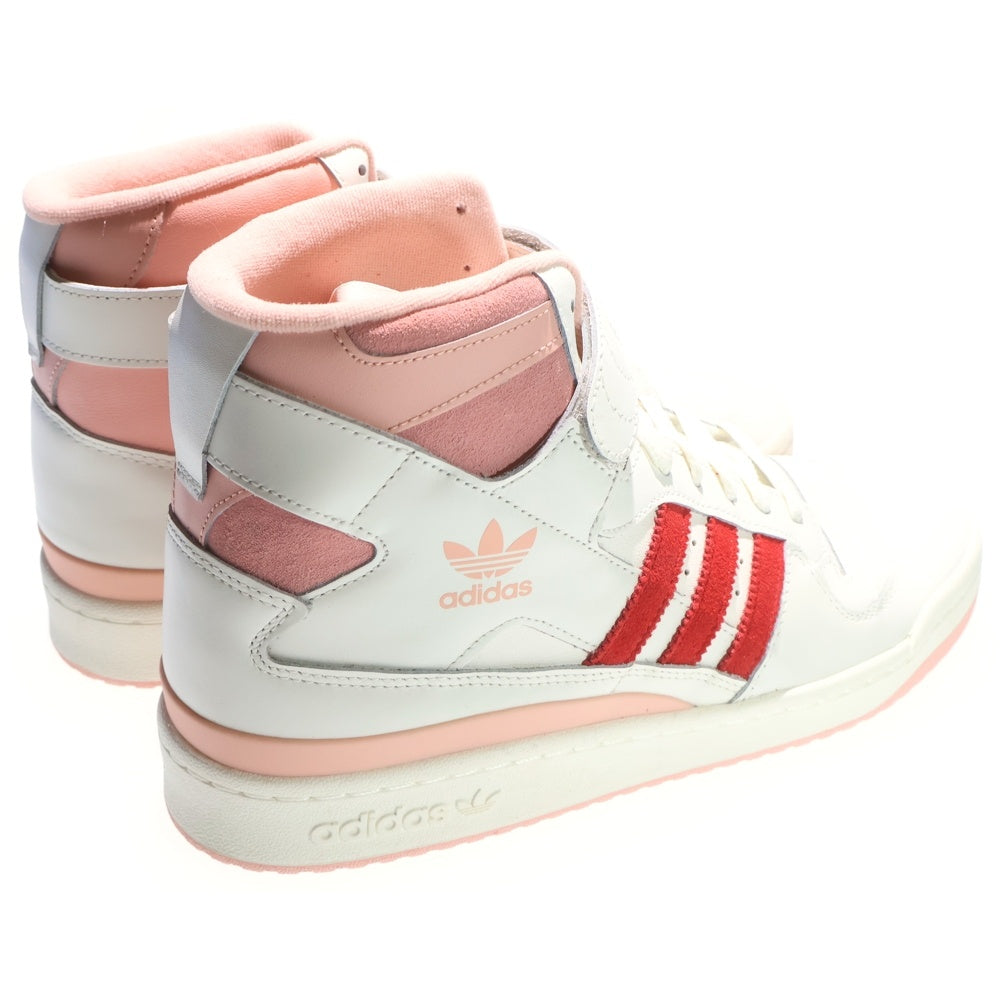 adidas(アディダス) FORUM 84 HI H01670 フォーラム ハイカットスニーカー ホワイト/ピンク US11/29.0cm