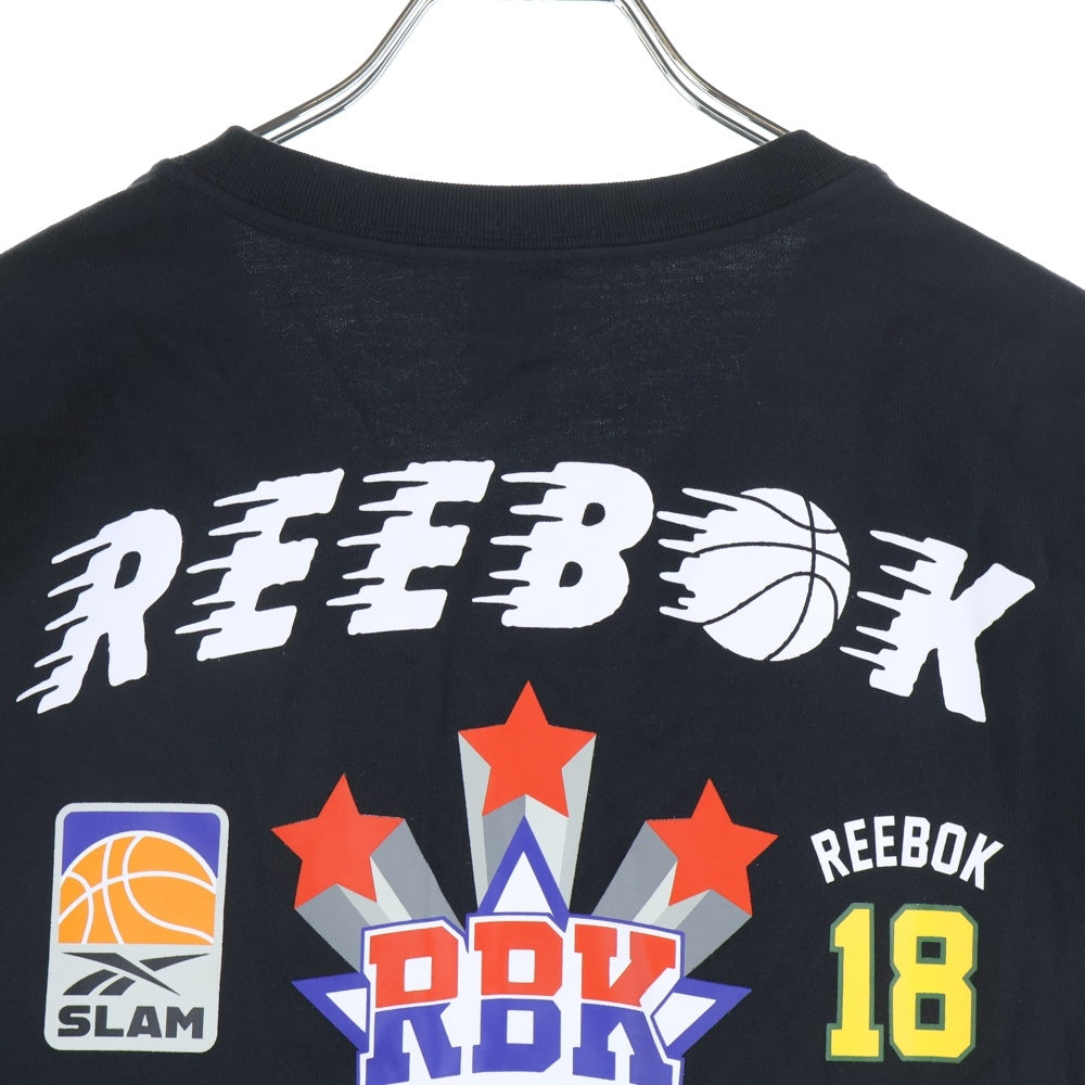 Reebok(リーボック) ×Black Eye Patch ×ブラックアイパッチ フロントプリント HI0474 長袖Tシャツ ブラック