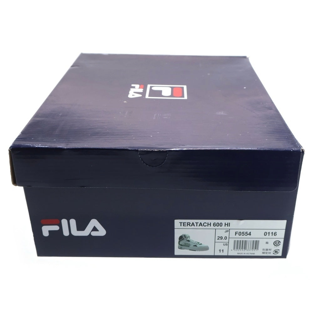 FILA(フィラ) TERATACH 600 HI F0554-0116 ハイカットスニーカー ホワイト/グリーン US11/29.0cm
