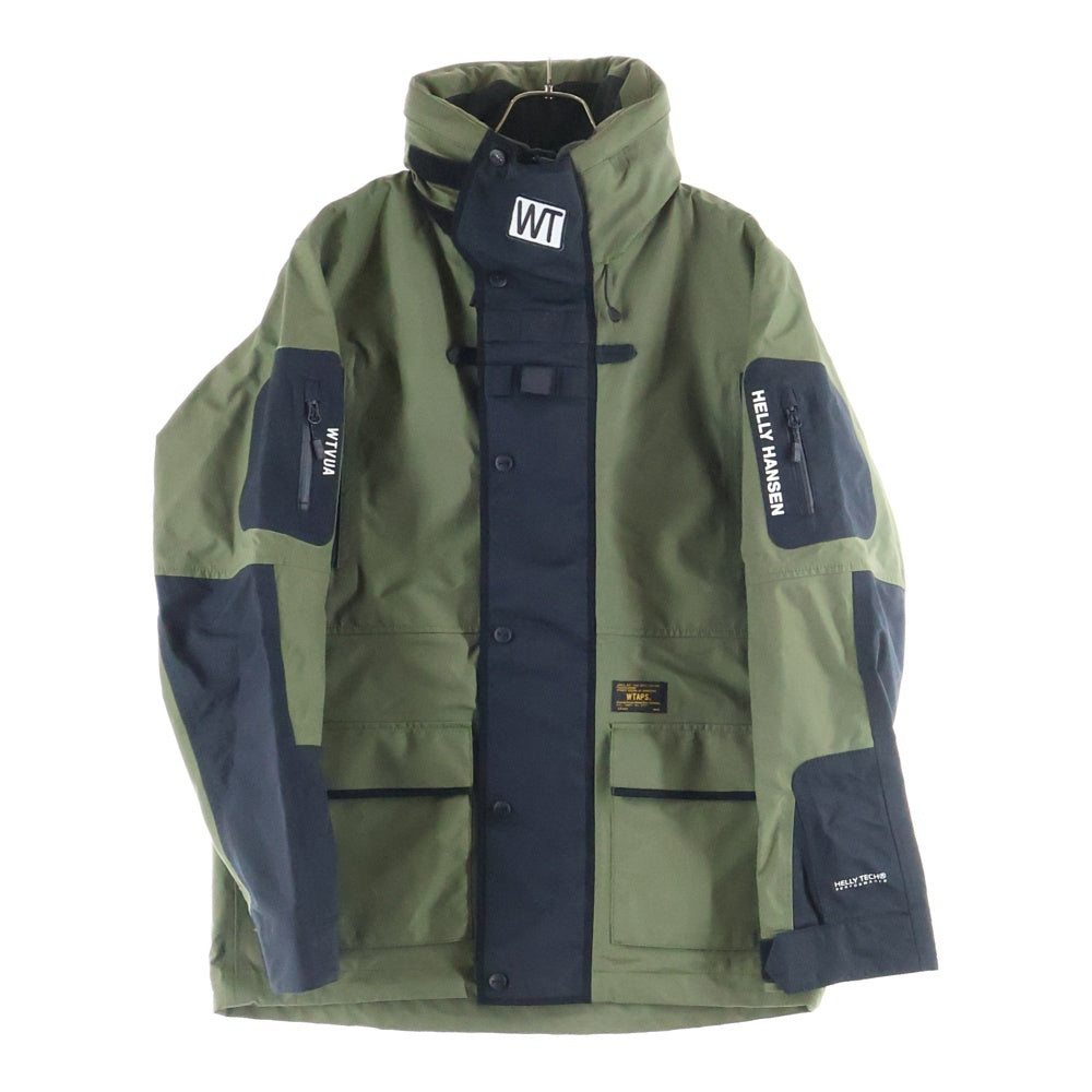 WTAPS(ダブルタップス) 17SS ×HELLY HANSEN SHERPA ヘリーハンセン ナイロンジャケット カーキ/ブラック