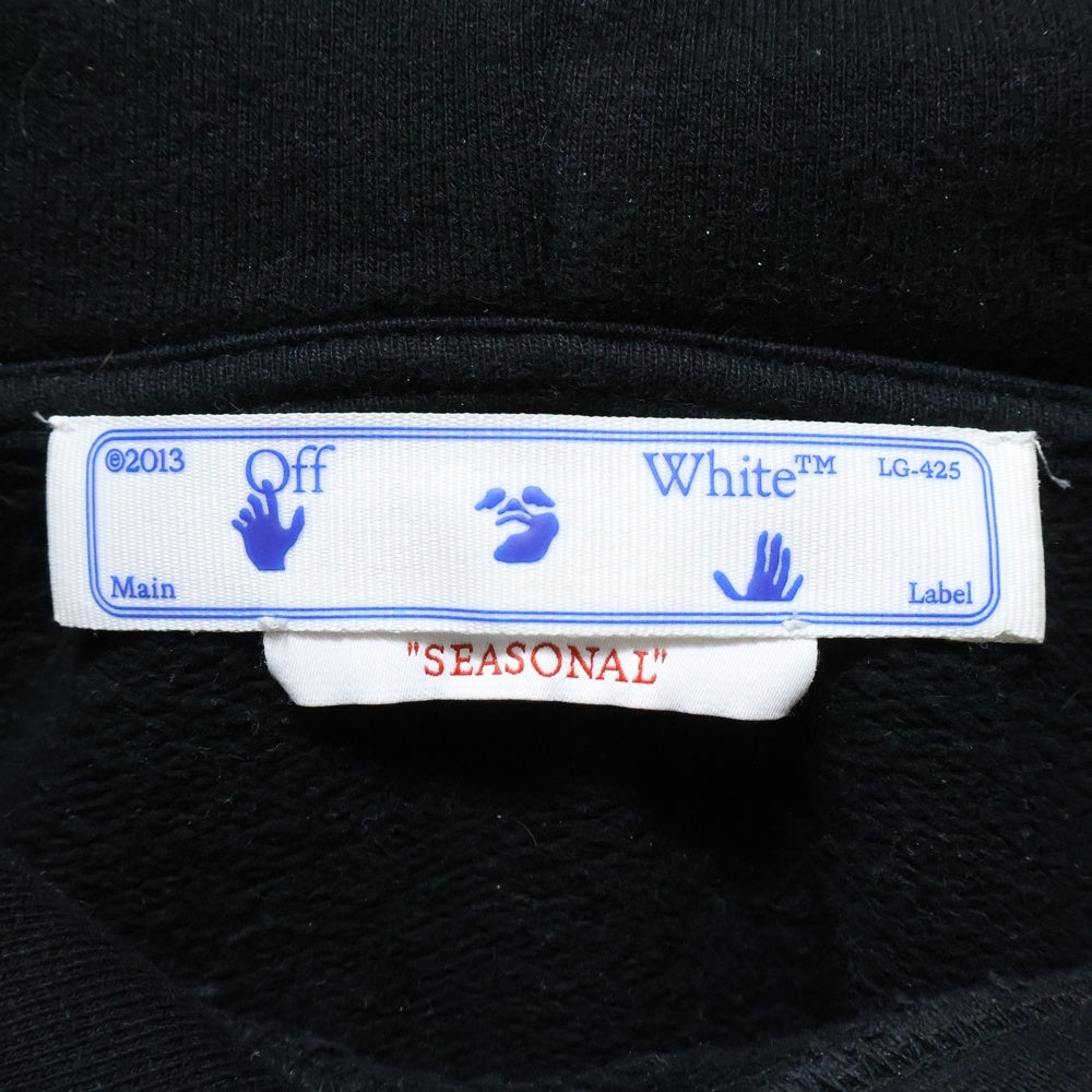 OFF-WHITE(オフホワイト) Alien Arrow Skate エイリアンプリントプルオーバーパーカー OMBB085F22FLE016 ブラック