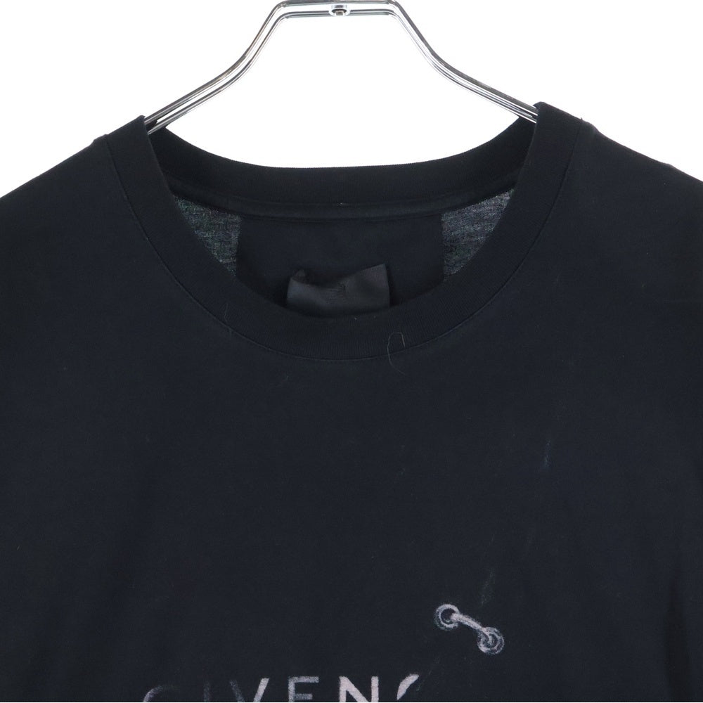 GIVENCHY(ジバンシィ) オーバーサイズロゴプリントTシャツ 半袖カットソー BM7133Y6B ブラック
