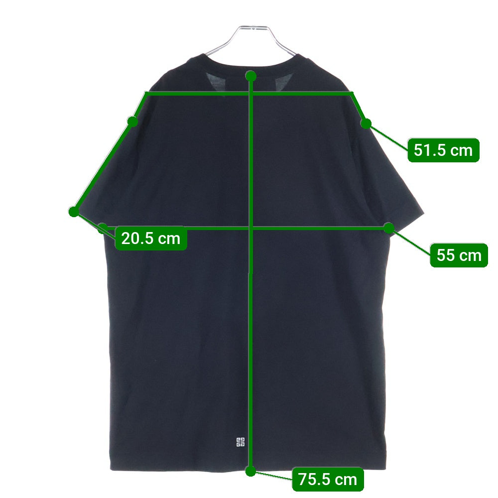 GIVENCHY(ジバンシィ) オーバーサイズロゴプリントTシャツ 半袖カットソー BM7133Y6B ブラック