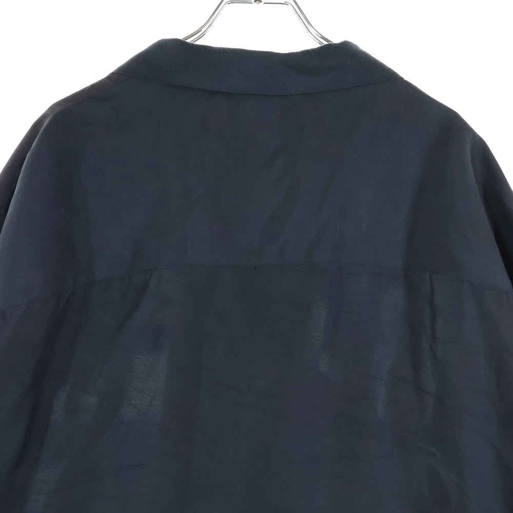DAIRIKU(ダイリク) 25SS Blue Velvet Open Collar Shirt ブルーベルベットオープンカラー半袖シャツ25SS BV-2 ブルー/ブラック