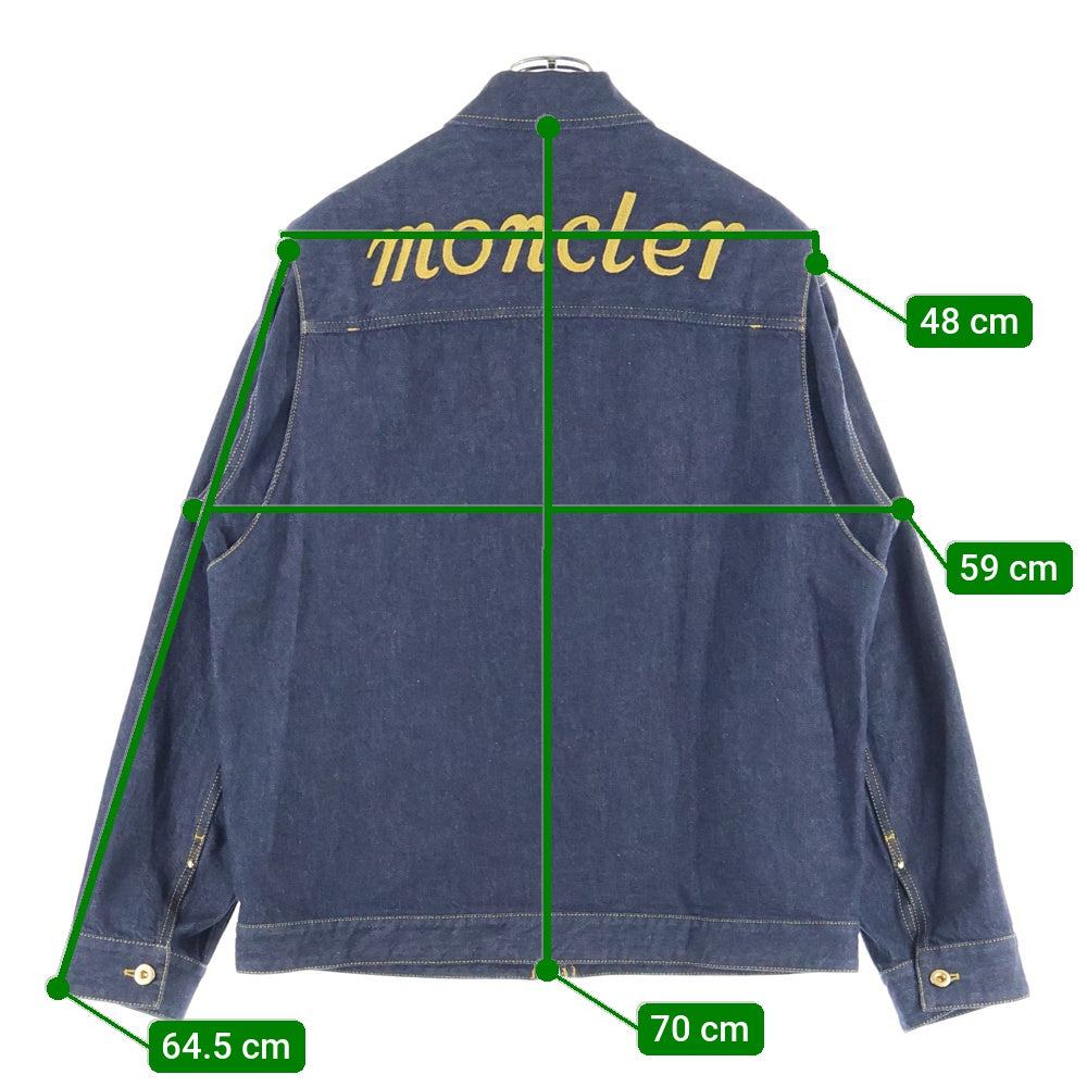 MONCLER GENIUS(モンクレール ジーニアス) 25SS ×Mercedes-Benz K14011A00010 M5923 ×メルセデスベンツ フロントジップアップジャケット デニムジャケット インディゴ