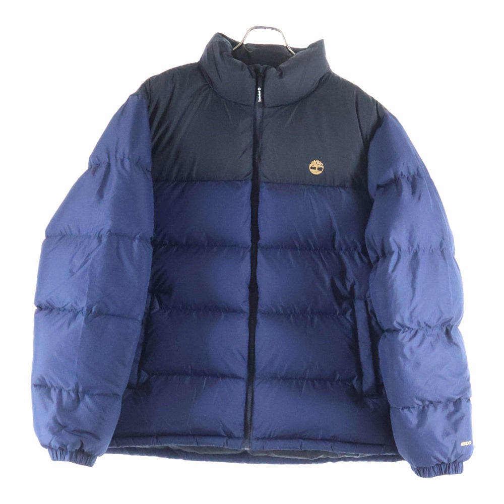 Timberland(ティンバーランド) ロゴプリント ダウンジャケット ネイビー/ブラック TBC0YH6N