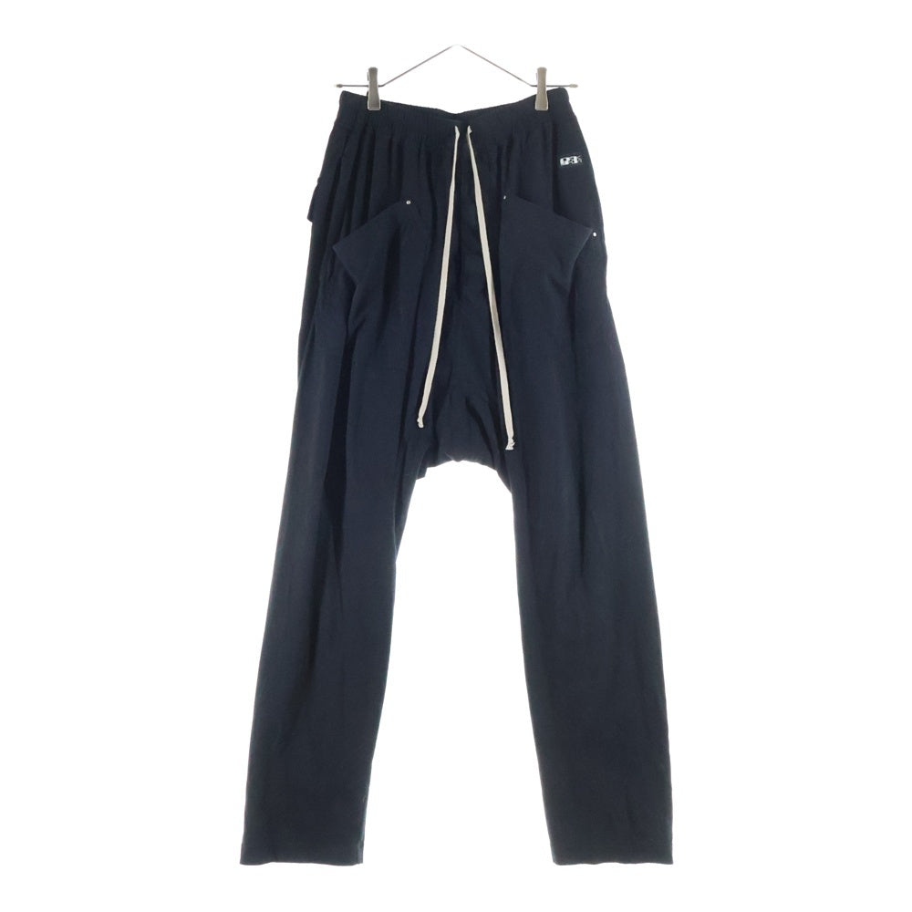 Rick Owens DRKSHDW(リックオウエンス ダークシャドウ) 21SS CARGO DRAWSTRING LONG PANTS DS21S2320-RN ドローストリング カーゴパンツ レディース ブラック