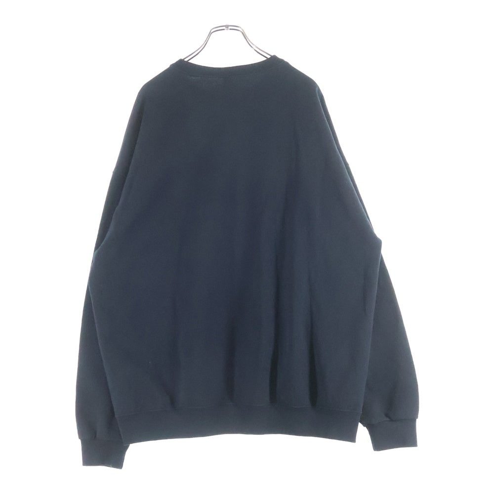 WACKO MARIA(ワコマリア) CREW NECK SWEAT SHIRT 刺繍入りヘビーウェイトクルーネックスウェット トレーナー ブラック