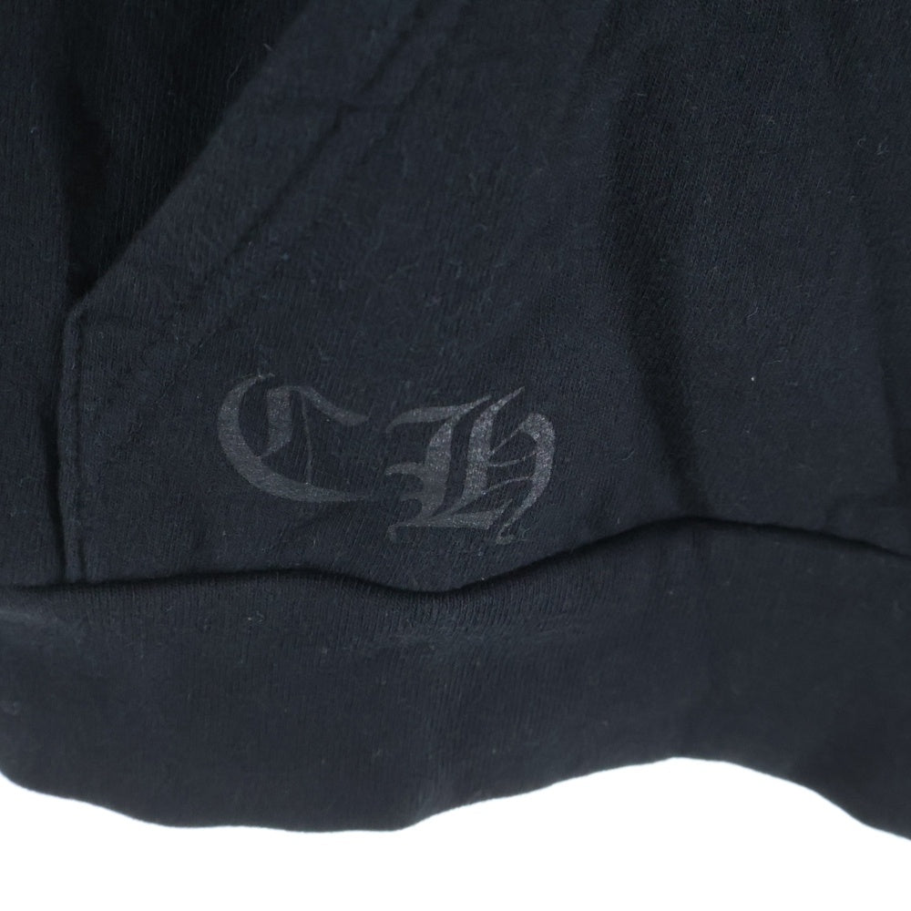CHROME HEARTS(クロムハーツ) ×DOVER STREET MARKET SWTSHRT HD ZIP LTD DSMG ドーバーストリートマーケット限定 ロゴプリントジップアップフーディーパーカー ブラック