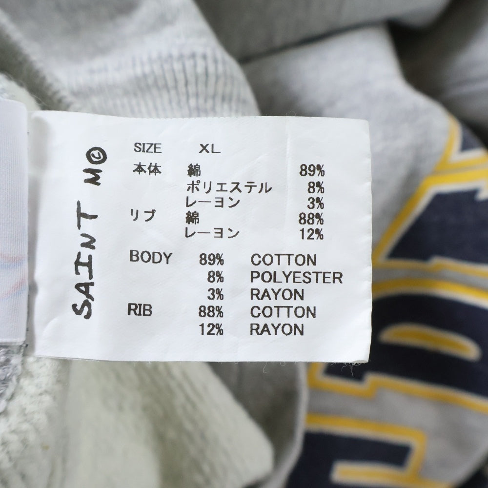 SAINT MICHAEL(セントマイケル) 25AW BABY MICAHEL CRW NECK SWT SM-HR1-0000-050 ベイビーマイケル クルーネック スウェットシャツ グレー