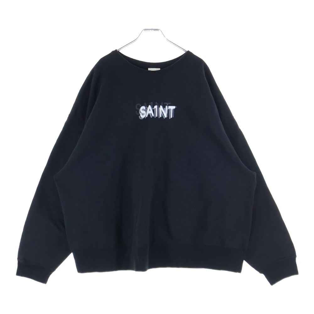 SAINT MICHAEL(セントマイケル) 25SS 7 DEADLY CRW NECK SWT SM-HR8-0000-044 セブンデッドリー クルーネック スウェットシャツ ブラック