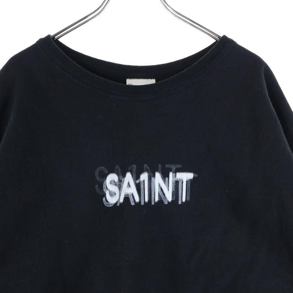 SAINT MICHAEL(セントマイケル) 25SS 7 DEADLY CRW NECK SWT SM-HR8-0000-044 セブンデッドリー クルーネック スウェットシャツ ブラック