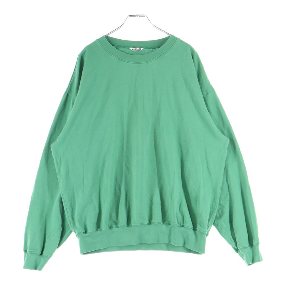 AURALEE(オーラリー) SUPER HIGH GAUGE SWEAT A25AP02CU クルーネック スウェットシャツ グリーン