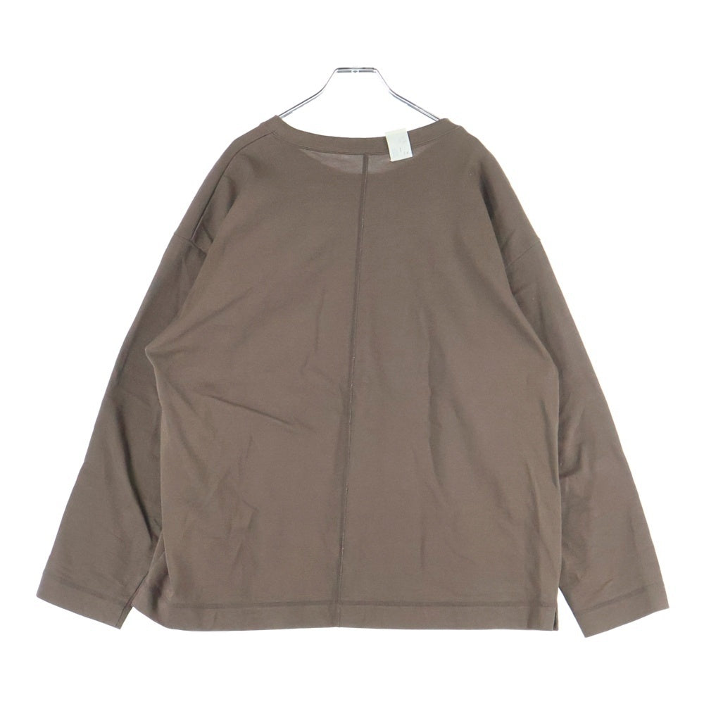 N.HOOLYWOOD(エヌハリウッド) CREW NECK T-SHIRT PX3256_20RCH クルーネック ロングTシャツ 長袖カットソー ブラウン