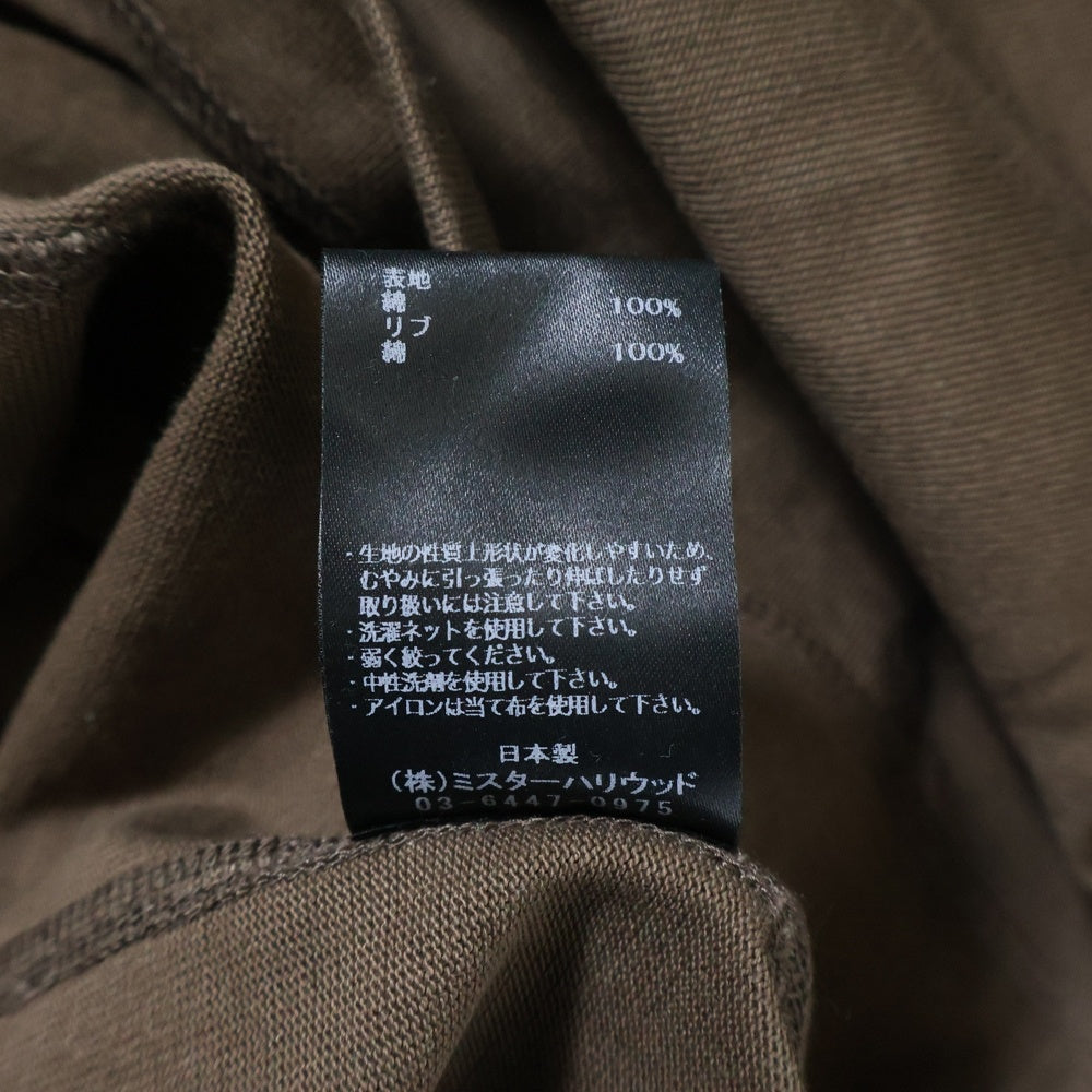 N.HOOLYWOOD(エヌハリウッド) CREW NECK T-SHIRT PX3256_20RCH クルーネック ロングTシャツ 長袖カットソー ブラウン