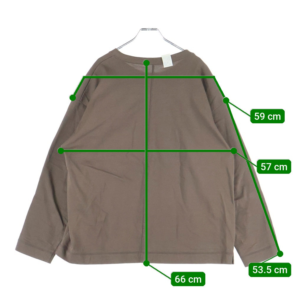 N.HOOLYWOOD(エヌハリウッド) CREW NECK T-SHIRT PX3256_20RCH クルーネック ロングTシャツ 長袖カットソー ブラウン