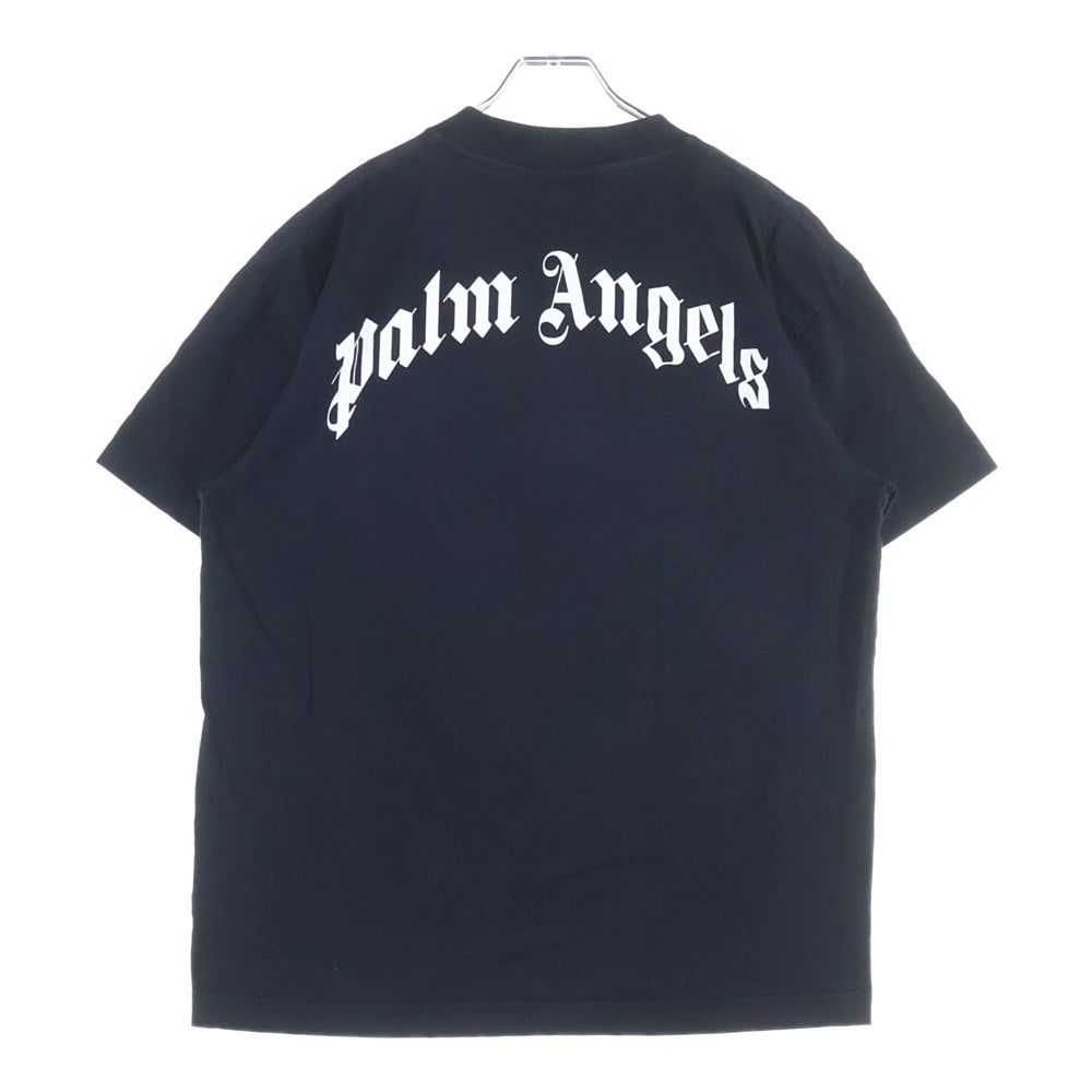 Palm Angels(パームエンジェルス) 22SS PA LEOPARD BEAR CLASSIC T-SHIRT レオパードベアプリントTシャツ 半袖カットソー PMAA001S22JER018 ブラック