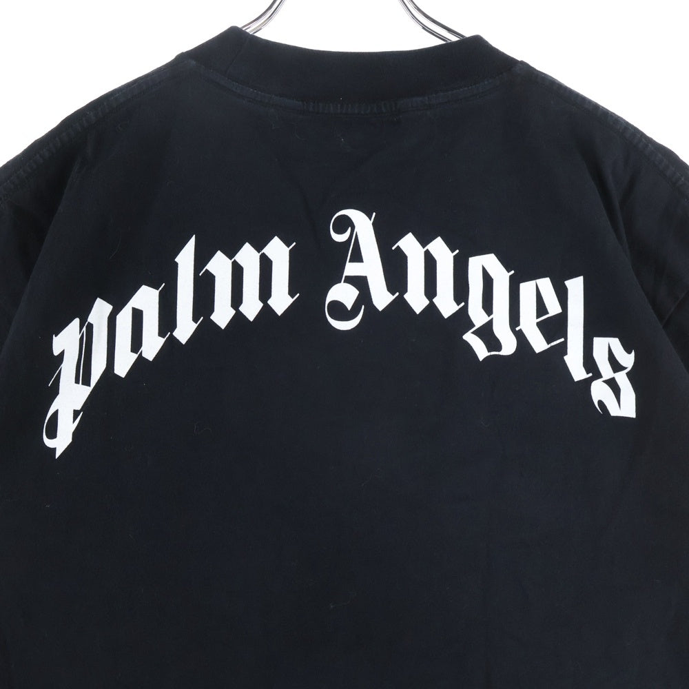 Palm Angels(パームエンジェルス) 22SS PA LEOPARD BEAR CLASSIC T-SHIRT レオパードベアプリントTシャツ 半袖カットソー PMAA001S22JER018 ブラック