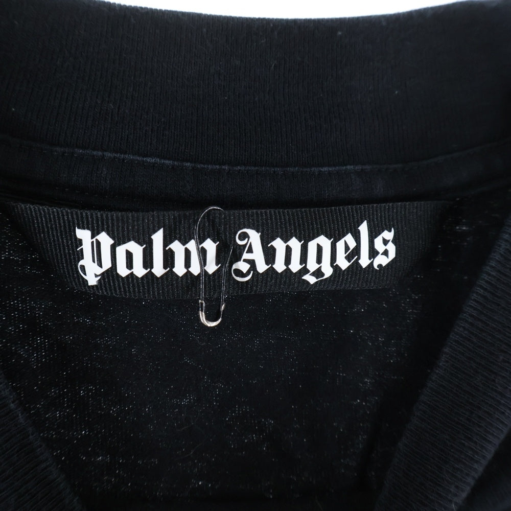 Palm Angels(パームエンジェルス) 22SS PA LEOPARD BEAR CLASSIC T-SHIRT レオパードベアプリントTシャツ 半袖カットソー PMAA001S22JER018 ブラック