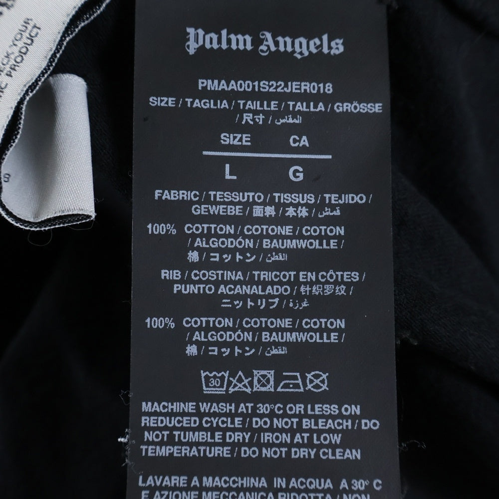 Palm Angels(パームエンジェルス) 22SS PA LEOPARD BEAR CLASSIC T-SHIRT レオパードベアプリントTシャツ 半袖カットソー PMAA001S22JER018 ブラック