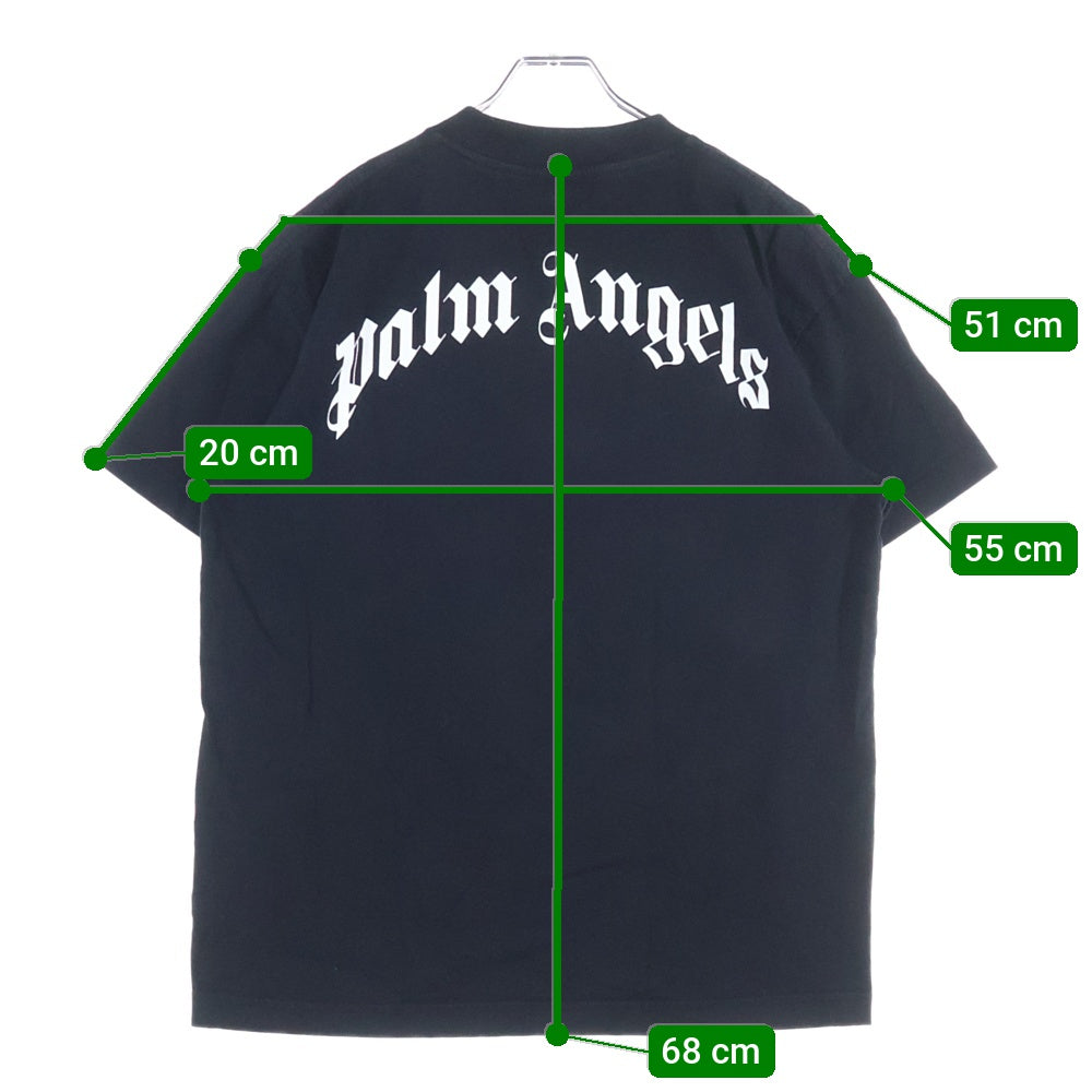 Palm Angels(パームエンジェルス) 22SS PA LEOPARD BEAR CLASSIC T-SHIRT レオパードベアプリントTシャツ 半袖カットソー PMAA001S22JER018 ブラック