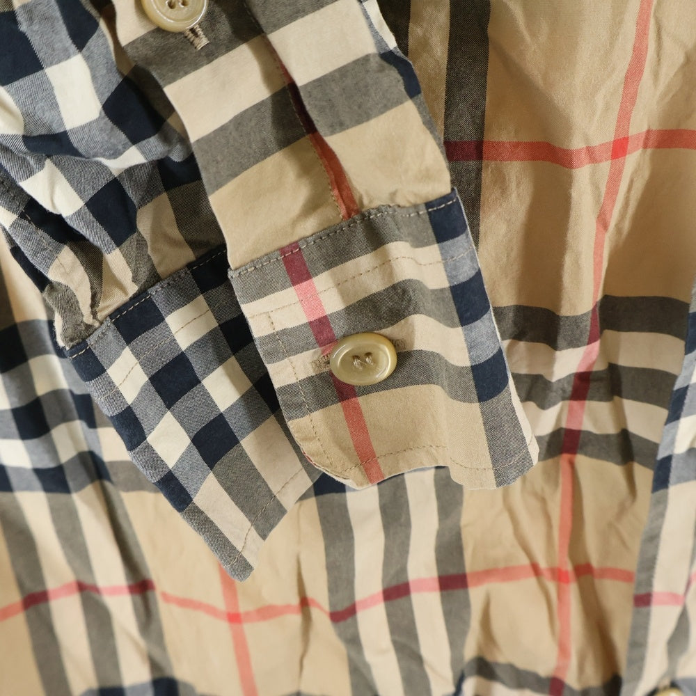 BURBERRY(バーバリー) 20AW 袖ロゴプリントノバチェック長袖シャツ 8029878 ベージュ