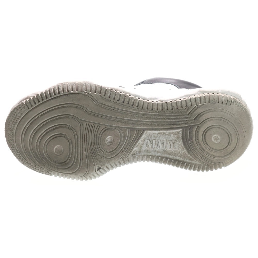 MIHARA YASUHIRO(ミハラヤスヒロ) WAYNE Sole Washed Leather Low-Top Sneaker A08FW706 ウェイン ローカットスニーカー ホワイト/ブラック