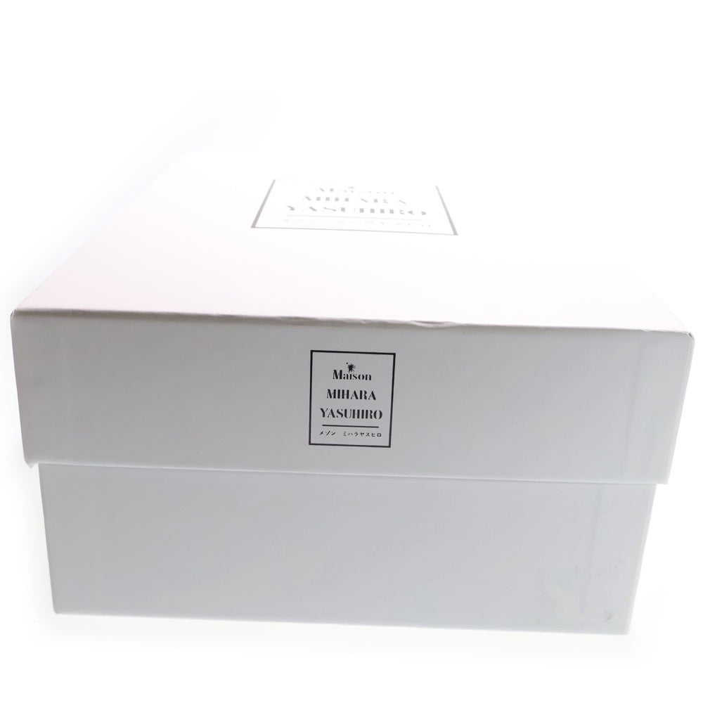 MIHARA YASUHIRO(ミハラヤスヒロ) WAYNE Sole Washed Leather Low-Top Sneaker A08FW706 ウェイン ローカットスニーカー ホワイト/ブラック