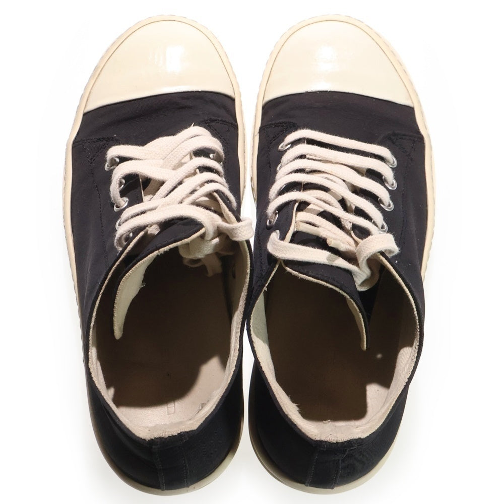 DRKSHDW(ダークシャドウ) RAMONES LOW TOP DU02B4802 ラモーンズ キャンバスローカットスニーカー ブラック
