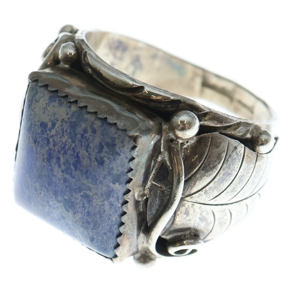 INDIAN JEWELRY(インディアンジュエリー) カラーストーンシルバーリング 指輪 ブルー/シルバー